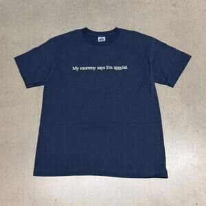 Vintage My Mommy Says I’m Special T Shirt Mens Small Navy Funny Quote 90s Y2K